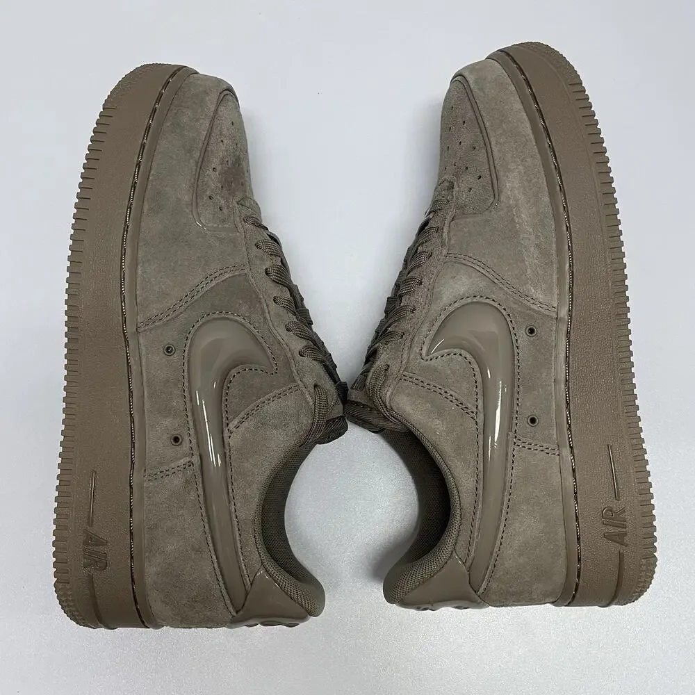 Nike Air Force 1 '07 Mink Brown Black HV4406 200 Size 8 Women Low Top Suede Shoe